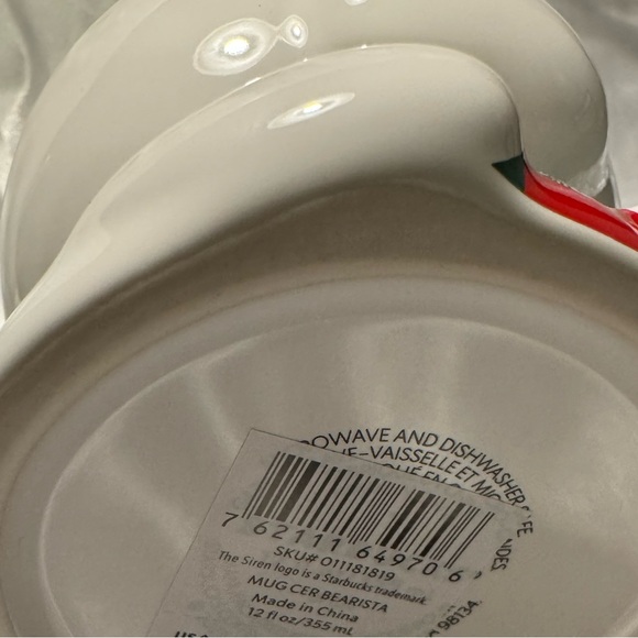 Starbucks Just Released 2025 White Bear Mug & Surprise Bear Hot Lid Stopper. NWT - Picture 8 of 8